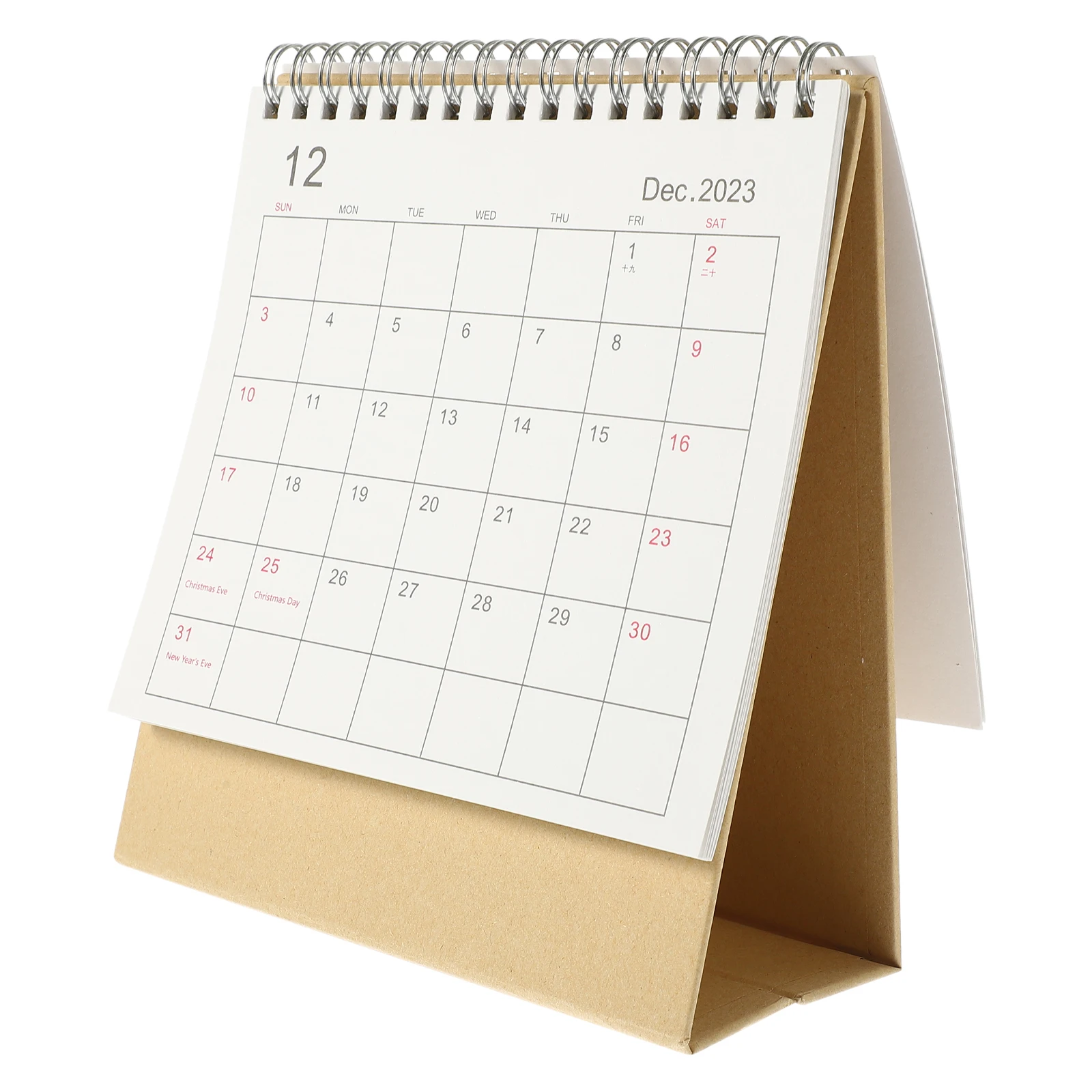 

Small Office Desk 2023 2024 Mini Paper Table Long-Lasting Desktop Calendar For Home School Decorative Standing Calendar