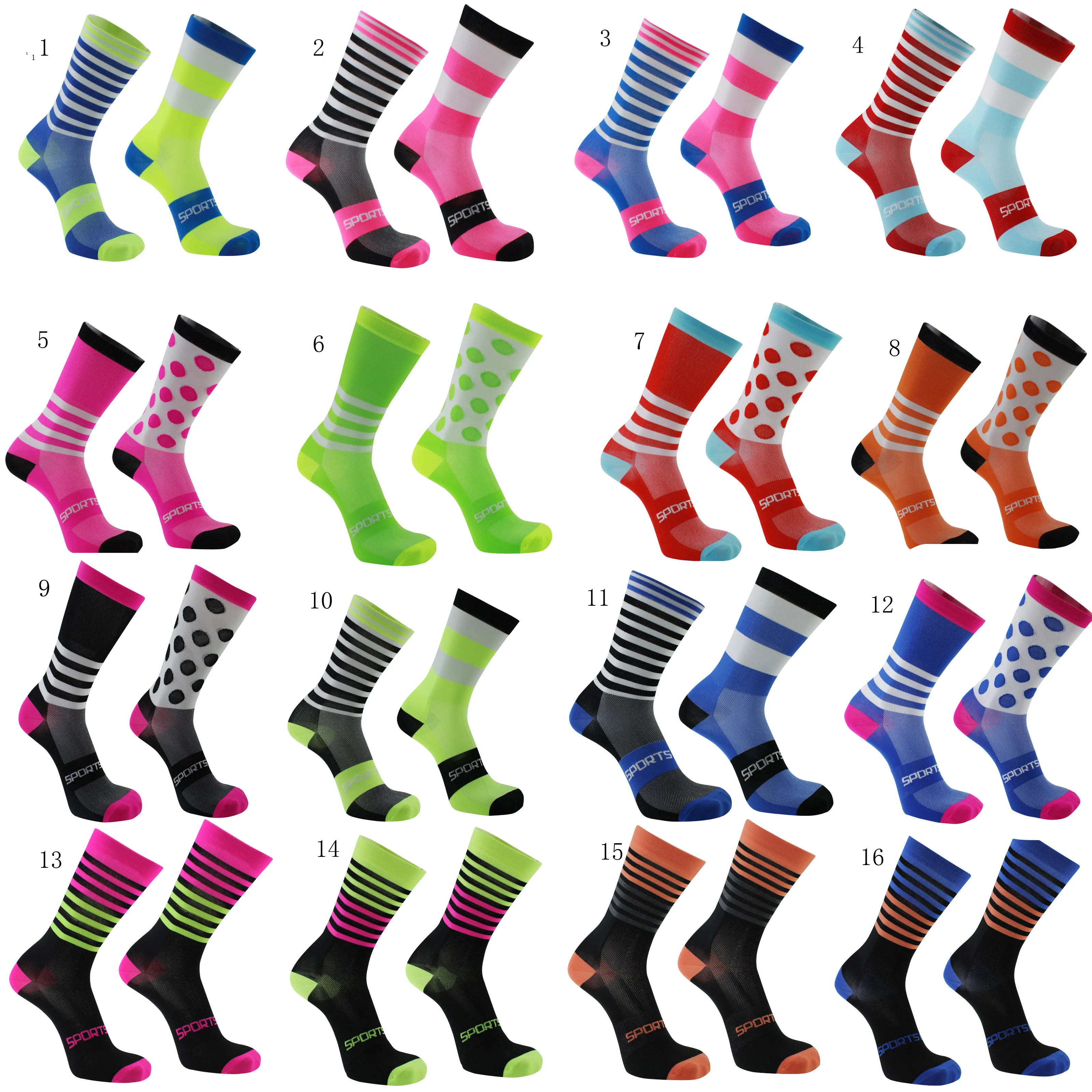 2024 Professional Sport Cycling Socks Breathable Men Women Climbing Hiking Walking Running Socks