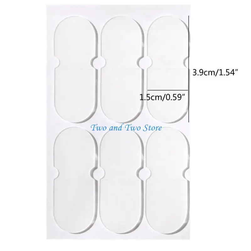 HX6F 10pcs Elf Ear Support Stickers Invisible Ear Corrector Ear Support Patches Elf Ear Makeup V-Face Stickers Easy Use