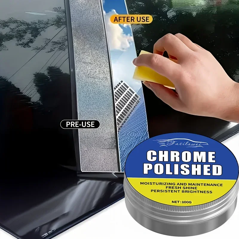 Universal chrome repair and polishing - Metallic luster refurbishment, car door handles, Windows and decorations - remove Ru
