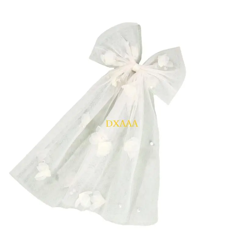 DXAA besticktes Blütenhaarabzug mit weichem Nettogewebe und sicherer Plan für Parteien Tänze Vorfälle