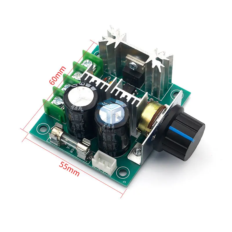 DC 12V 24V 30V 40V 13KHZ Auto PWM DC Motor Speed Regulator Governor Speed Controller Switch 10A 50V 1000uF