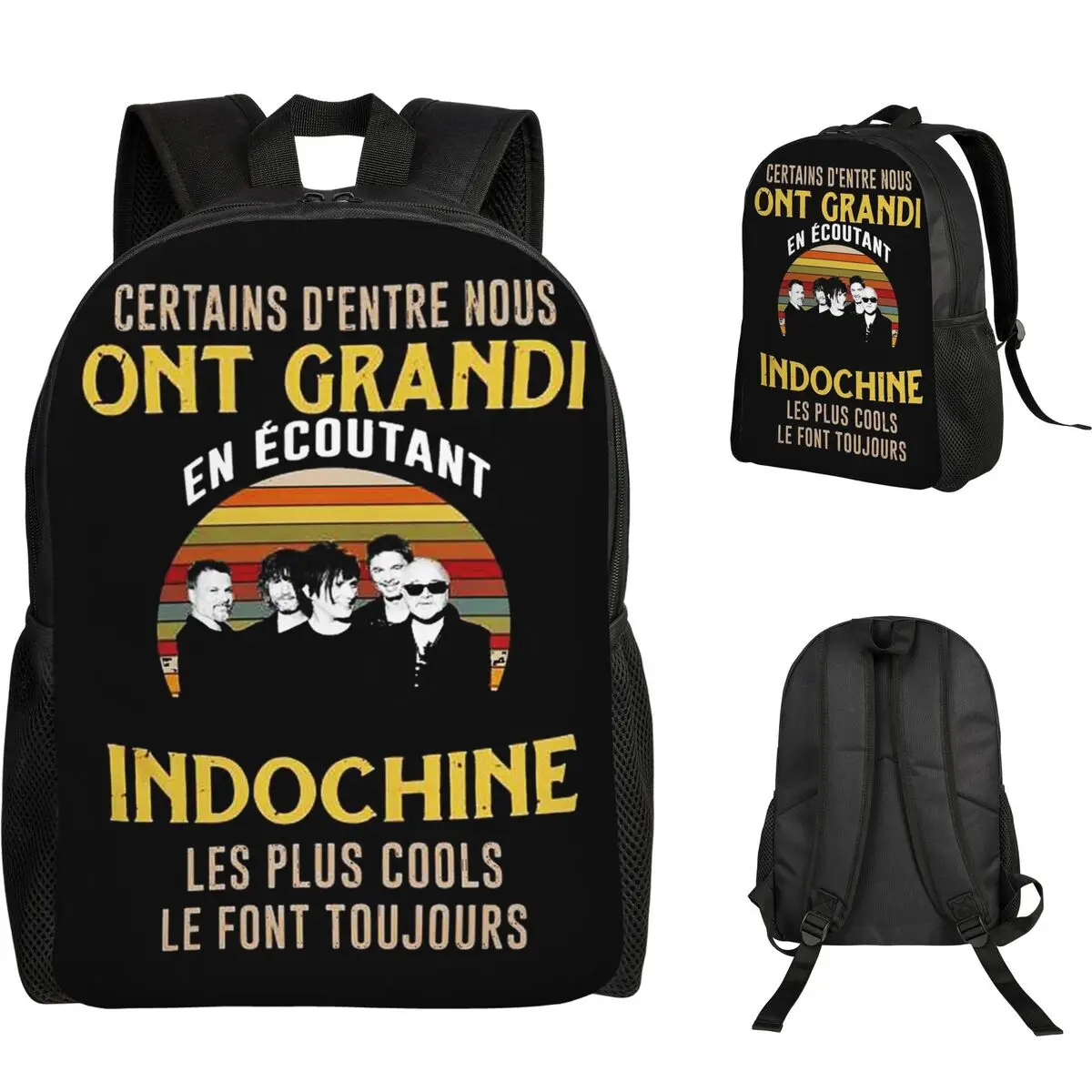 

Логотип группы Best Of Indochine7 Exselna Genres Rock Студенческий рюкзак Школьная сумка Пеший туризм Путешествия Рюкзак Книжная сумка Сумки на плечо