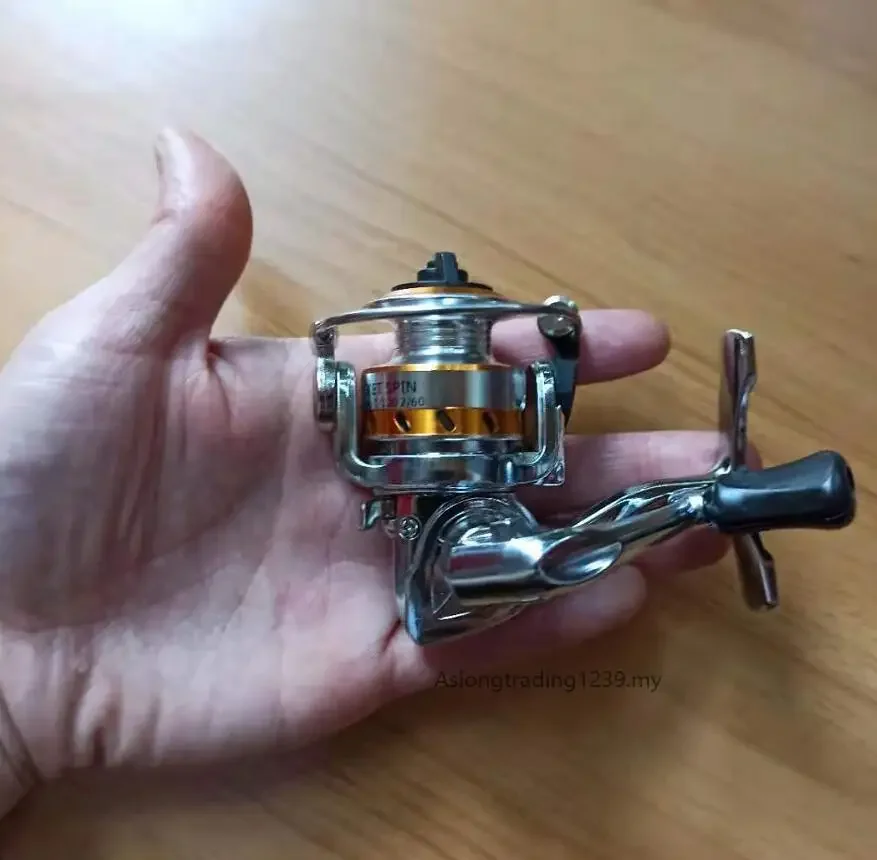 Best Full Metal Mini Fishing Reel Small Size Spinning Reels All metal Spool Wheel Ice Raft Lure Bait Casting Wheels Tackle