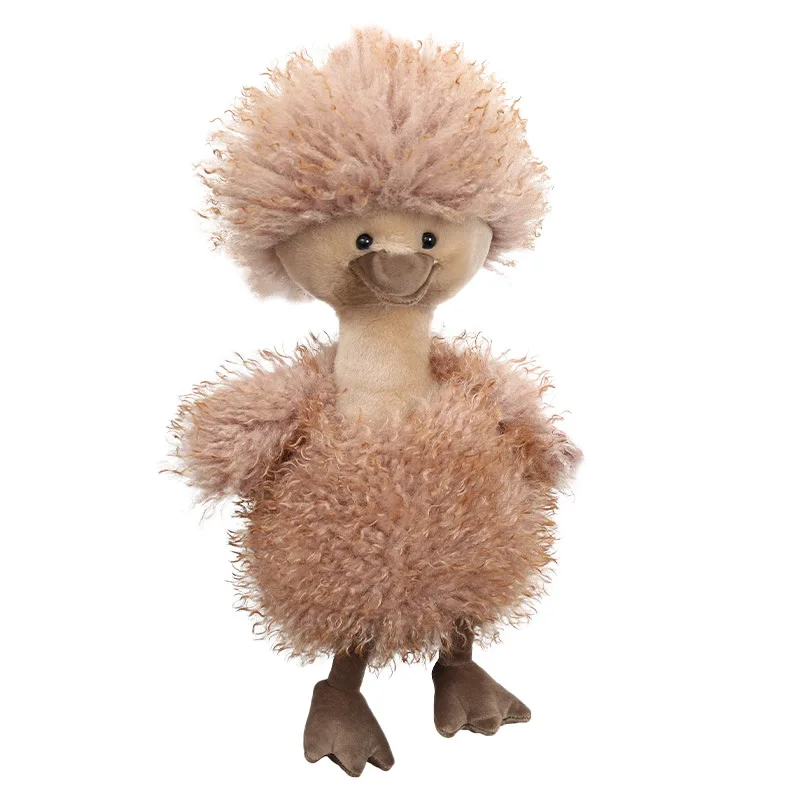 Curly Duck Doll Plush Toy Wulala Explosion Hair Animal Doll Birthday Gift Cloth Doll