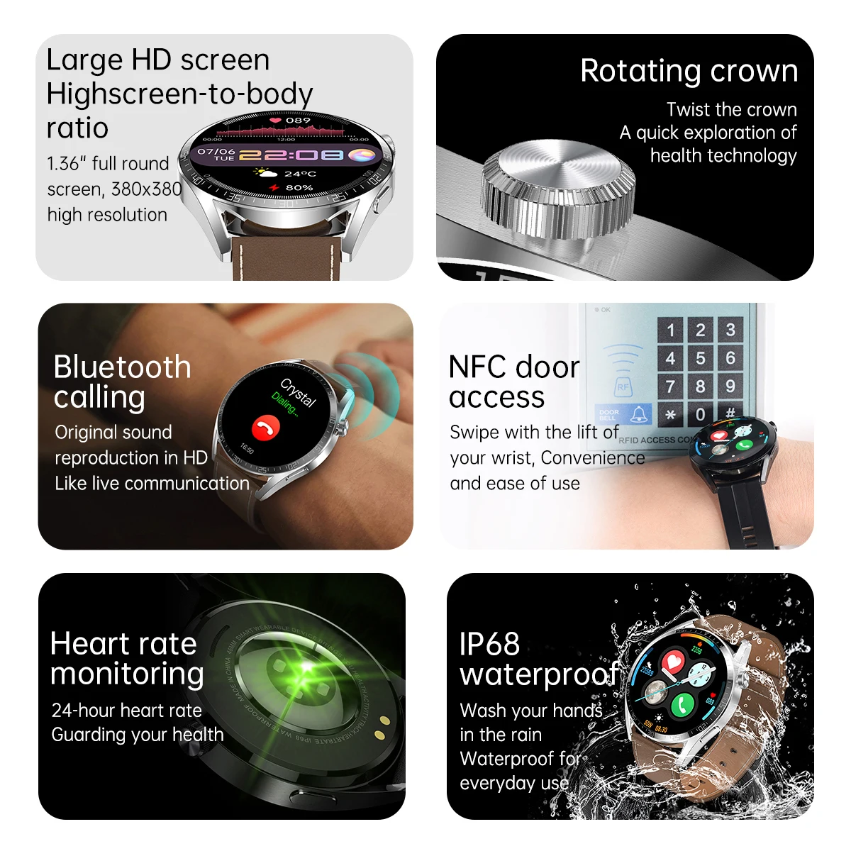 2024 New Bluetooth Call Smart Watch Men ECG+PPG Smartwatch Fashion Sport Health Blood Pressure Men Watch Waterproof Men Bracelet