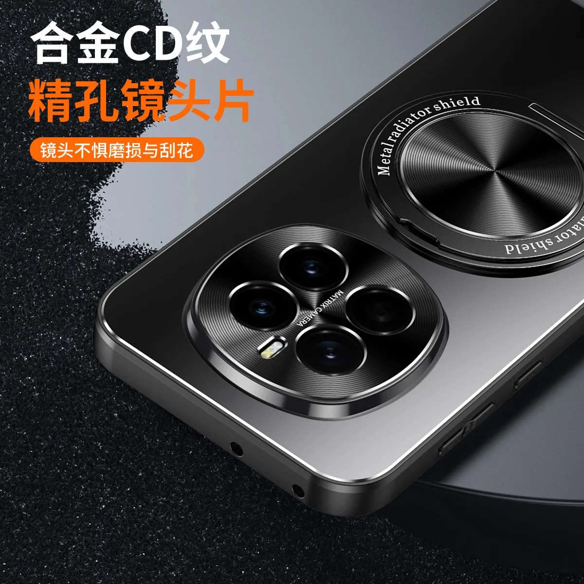 360 rotativo o-ring suporte magnético para honor magic 7 6 pro metálico fosco capa traseira caso de carregamento sem fio funda