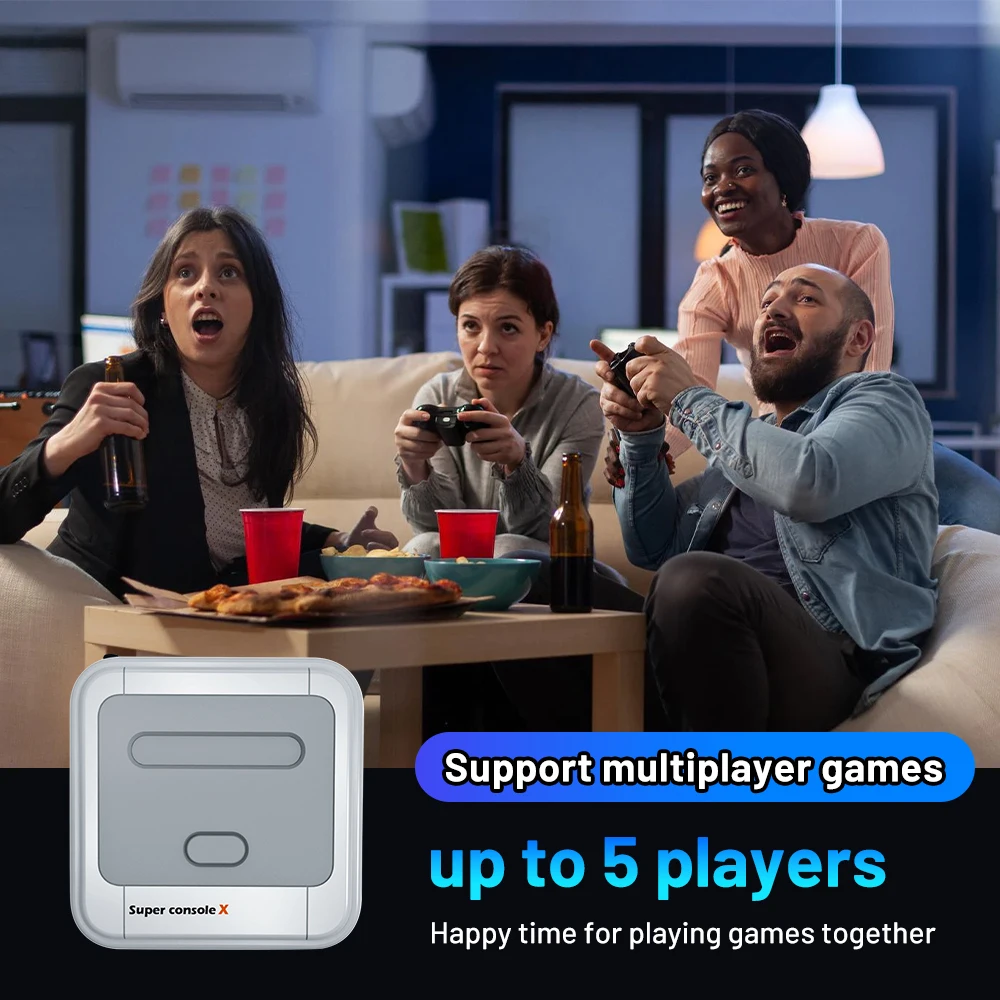Kinbrick-consola Super Console X Game Box Retro, 100000 videojuegos para DC/MAME/Naomi con gamepads