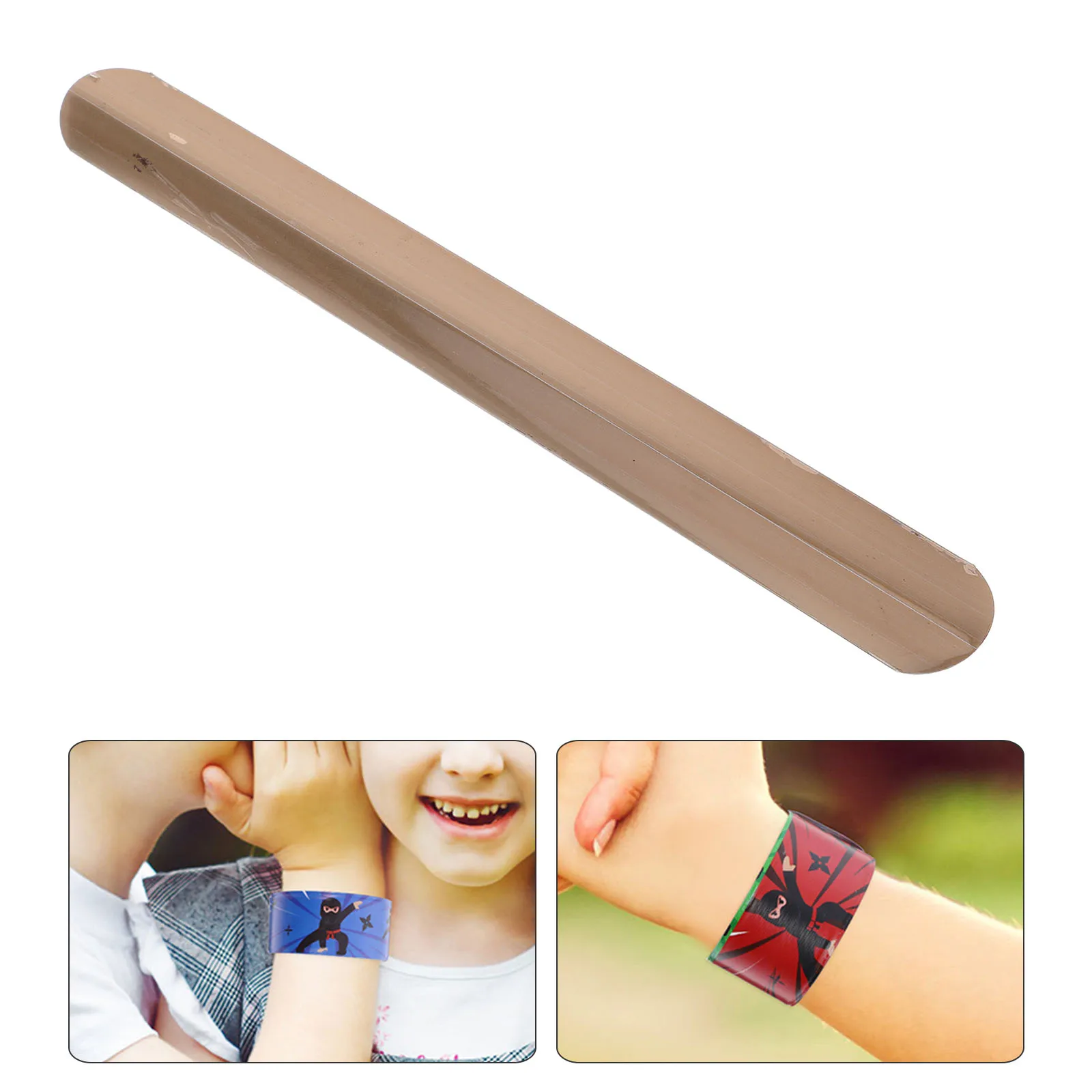 

50 Pcs Steel Sheet Bracelet Slap Crafting Hardware DIY Accessory Making Supplies Metal Child