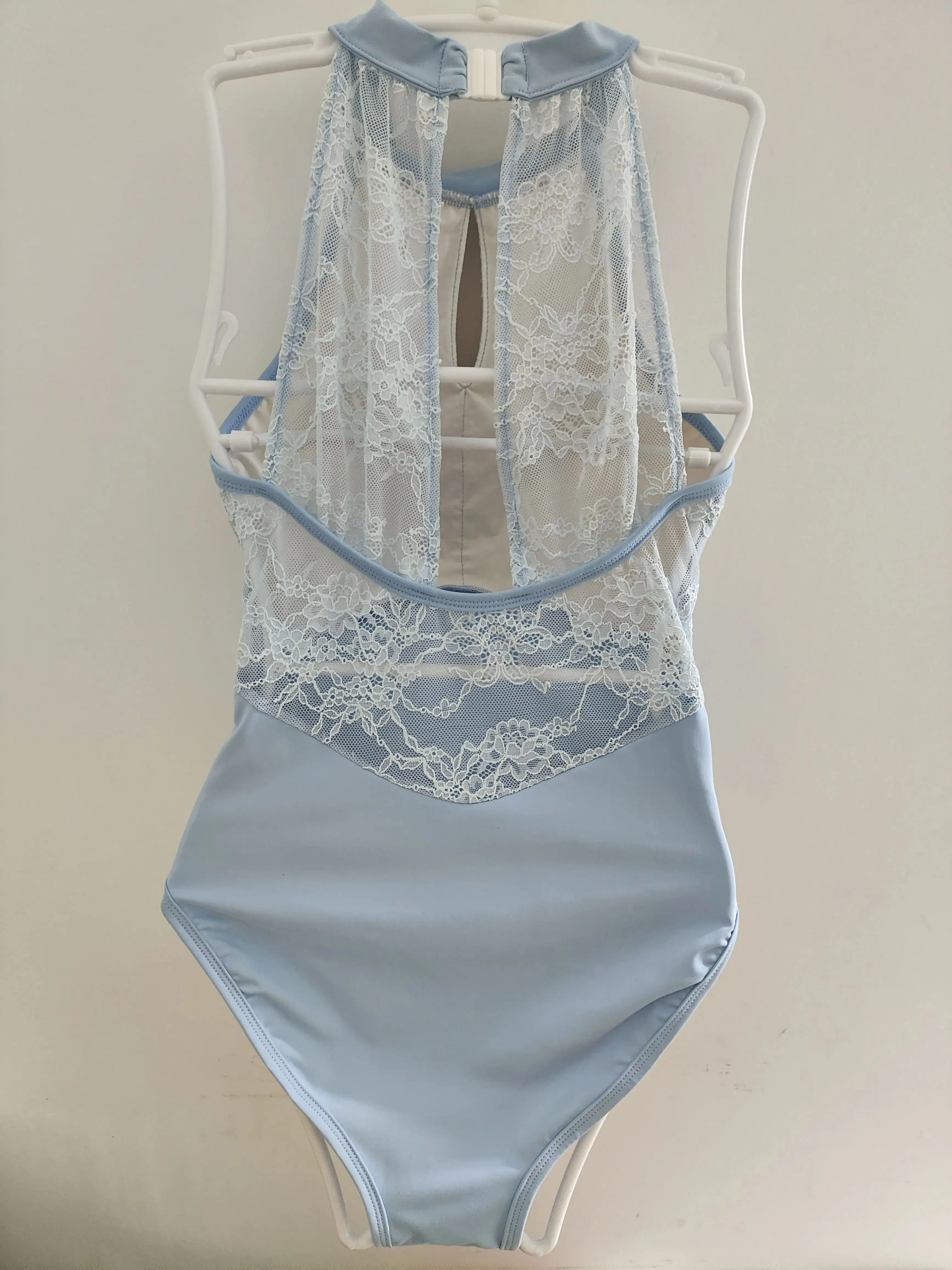 Robe de pratique de ballet pour femmes adultes, robe de corps d'examen d'art d'étudiant de danse, entraînement de base, gymnastique, dentelle avancée, saut au cou suspendu