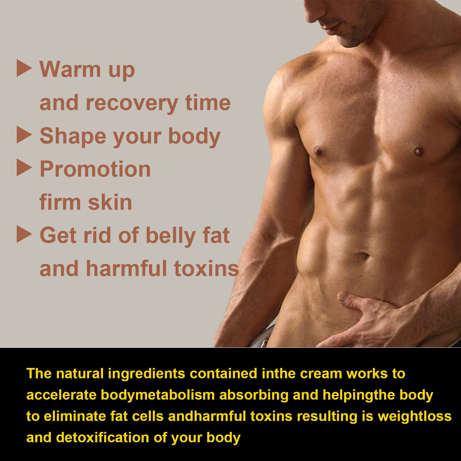 Abdominal Muscle Cream Fast Fat Burning Gel Anti Cellulite Ginger Belly Burner Body Slimming Weight Loss Cream for Men Women 50g