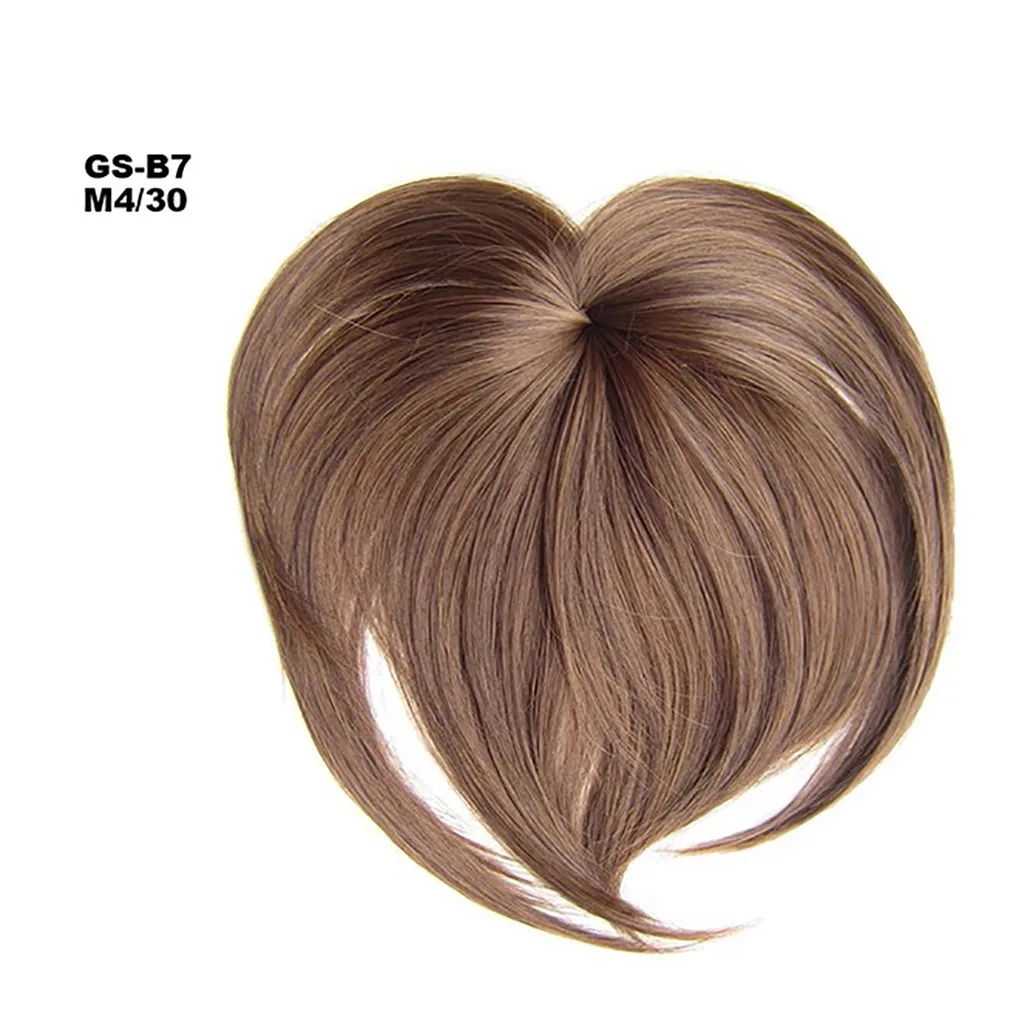 Human Hair Toppers for Women Clips in Human Hair Bangs Fringe Hairpieces Middle