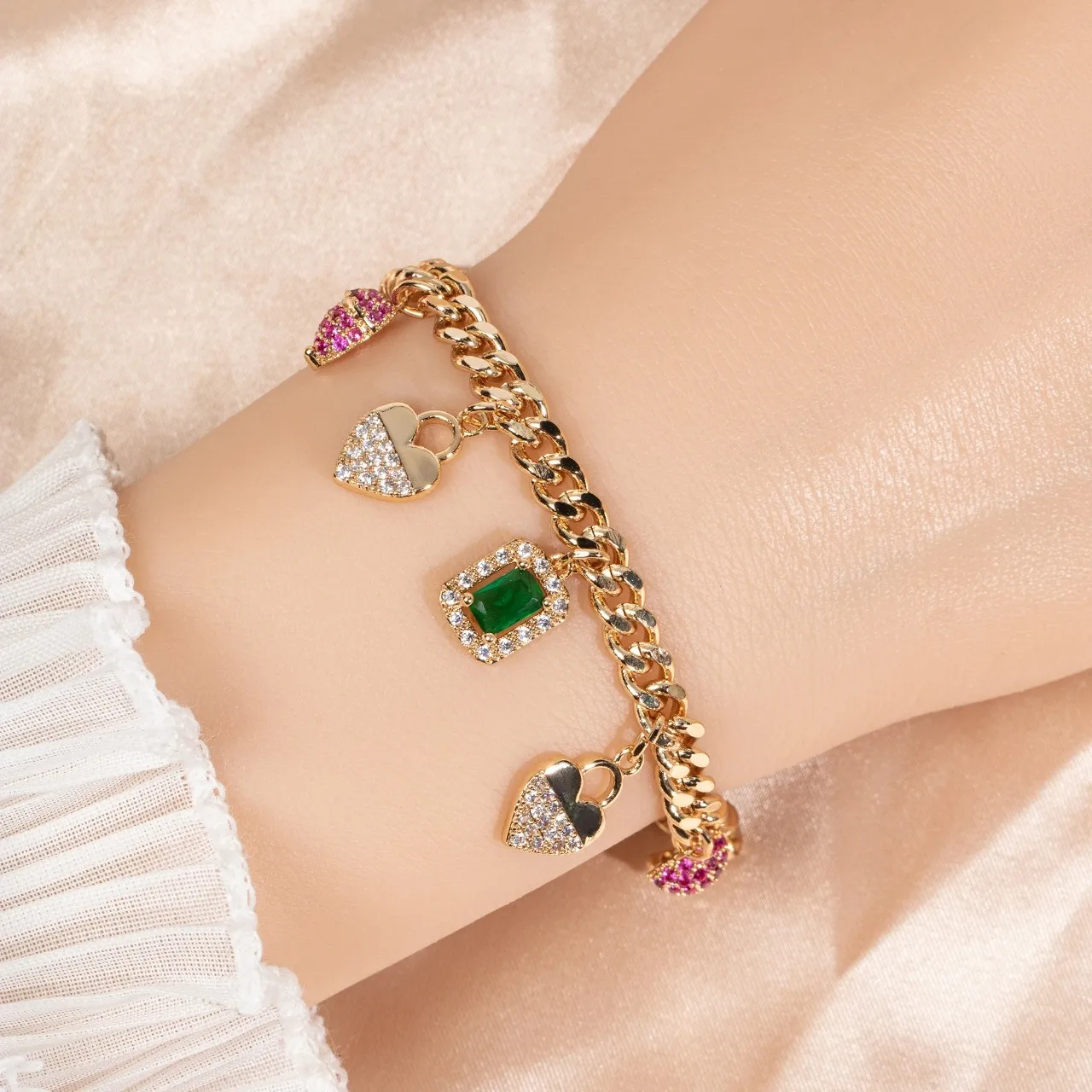 

HIBRIDE New Fashion Sweet Cool Style Ladies Daily Jewellery Bracelet Love Tassel Dress Accessory Set Evening Prom Gift Party B50