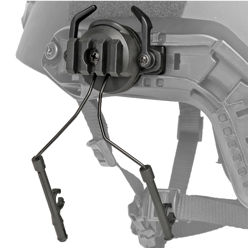 

19-21mm Headphone Adapter Rail Fast Installation Outdoor Shooting Earmuff Communication Mounting Audio Accessory Set for