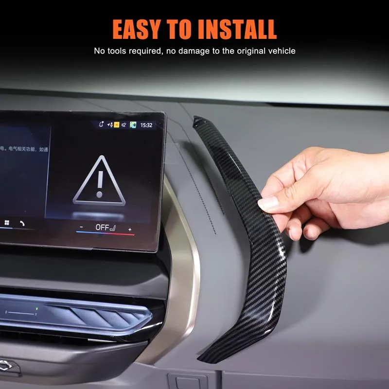 

For BMW X3 G45 2025-2026 ABS Carbon Fiber Car Central Control Decoration Strip Interior Car Accessories