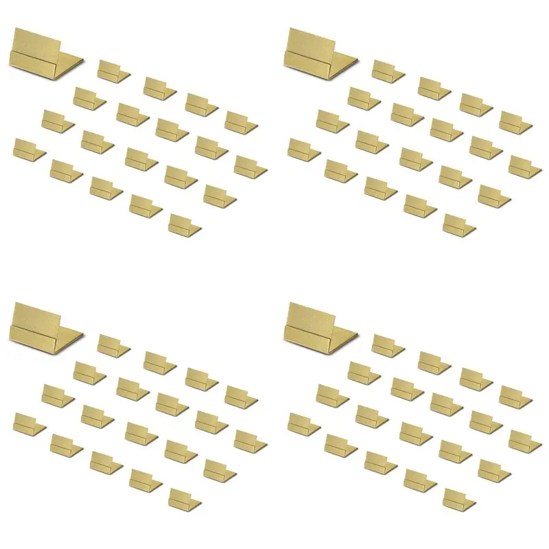 

【THANKSGIVING DAY】Gold Table Number Holders,80 Pack Metal Place Card Stands & Picture Holders - Ideal For Weddingsand Parties