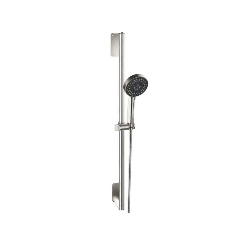 

Extended Shower Kit with Adjustable Bar, Showerhead & Hose in Brushed Nickel Finish