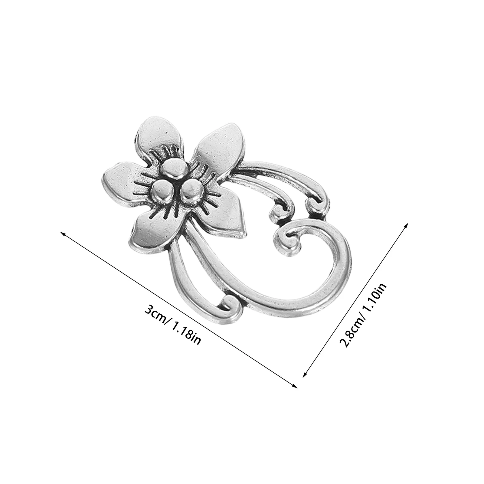 20 pezzi Ot chiusure a ginocchiera connettori durevoli in lega stile vintage per gioielli fai da te che realizzano braccialetti collana chiusura a ginocchiera