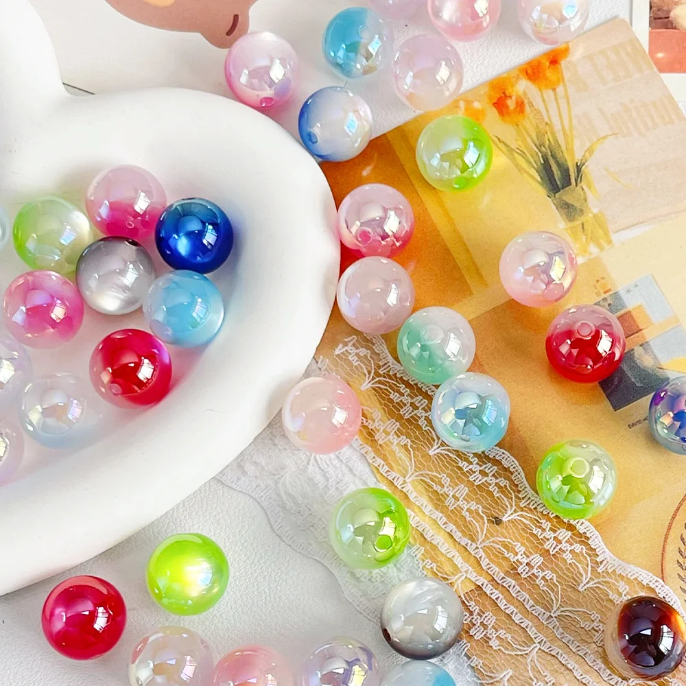 

Cordial Design 100Pcs 16*16MM Resin Bead/Round Shape/DIY/Jewelry Accessories/Aurora Glitter Powder Effect/Hand Made #18828
