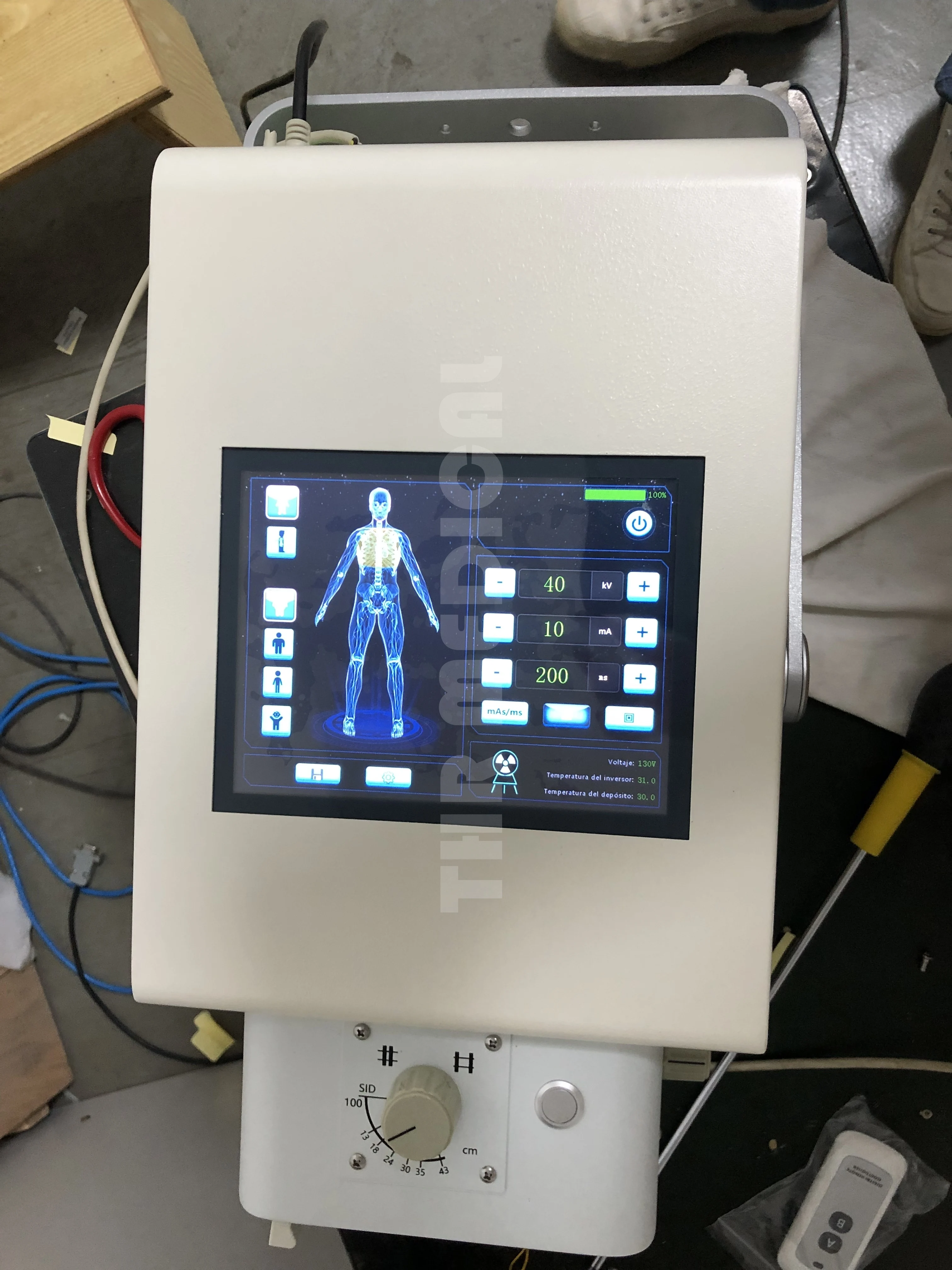 Medical High Frequency X Ray Equipment 5.6KW Portable Mobile X-ray Machine for Sale