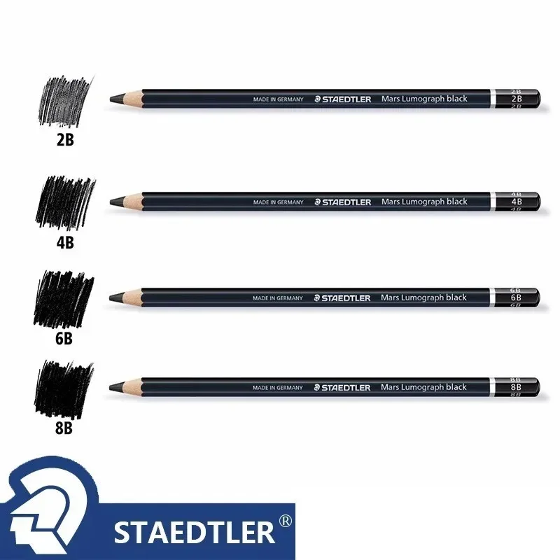 STAEDTLER Anti breakage core 2B | 4B | 6B | 8B Charcoal Pen Student exams major Writing Pencil Drawing Pencil Sketching pencil