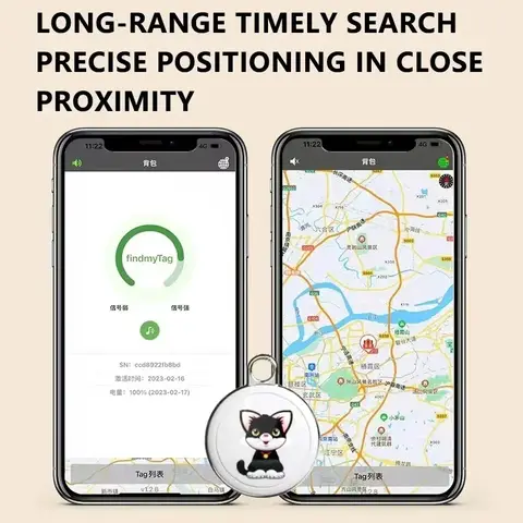 에어태그 개 목걸이 추적기, 분실 방지 GPS 미니 스마트 애완 동물 로케이터, 내 애완 동물 찾기, 개 고양이용 블루투스 활동 추적기, 신제품