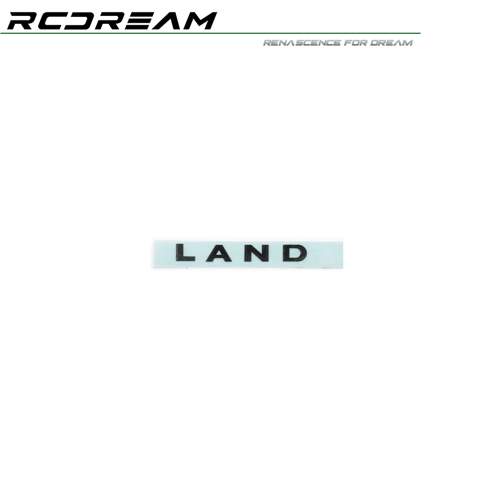 RCDream-insignia de emblema de Metal para Land Rover Defender, piezas de decoración del cuerpo, logotipo del alfabeto, cristal verde, TRX4, RD110,