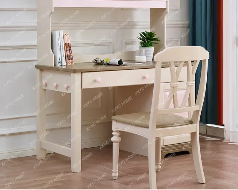 

A New Arrivals Modern American light luxury Mediterranean pastoral Korean all-solid wood deskss 7304
