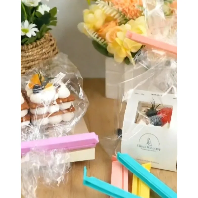 16 Stück/Set 3 Größen Lebensmittelbeutel-Verschlussclips, Geeignet für Lebensmittel- und Snack-Aufbewahrung, Farbige Beutel-Verschlussclips für den Haushalt – Detail 8