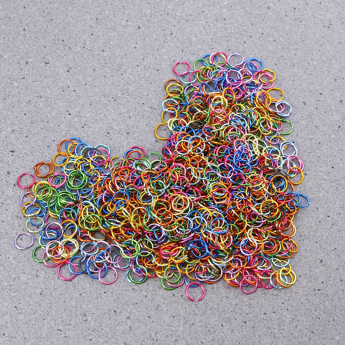 

3200 PCS Beads for Jewelry Making Colorful Aluminum Ring Accessories Connecting Jump Rings