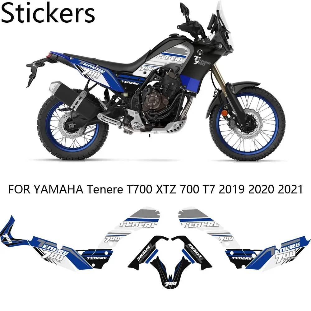 Protector Trunk Luggage FOR YAMAHA Tenere T700 XTZ 700 T7 Motorcycle Fuel Tank Stickers Pad Decal Set Kit 2019 2020 2021