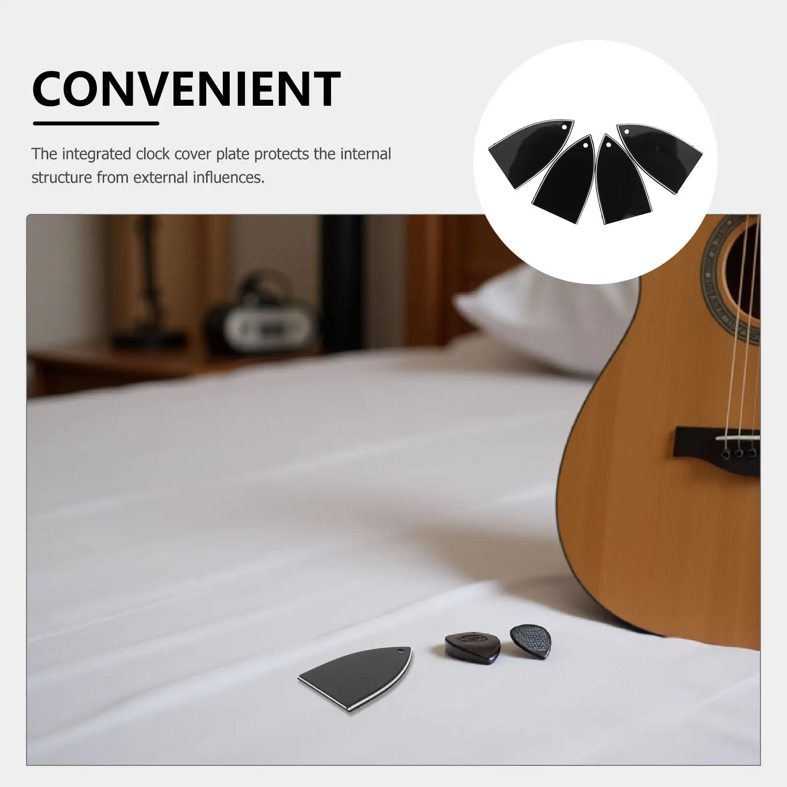 8Pcs Truss Rod Cover for Electric Bass Guitar Precision Tip Angle Enhanced Protection Easy Installation DIY Guitar Repair