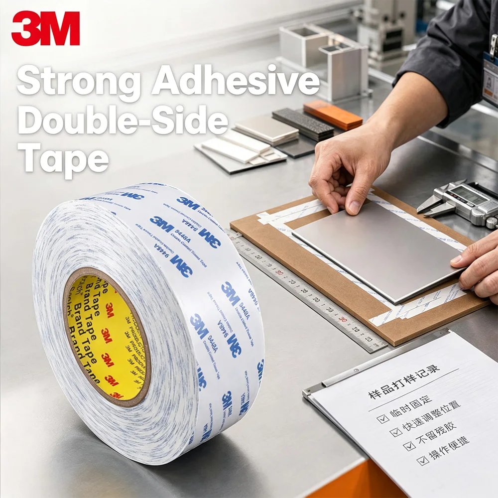 3M 9448A Double Sided Tape Ultra-thin Non-woven Fabric Strong Adhesive Tape For Electronic Repair DIY Decor Wall Mounting 1/5 Ro view 3
