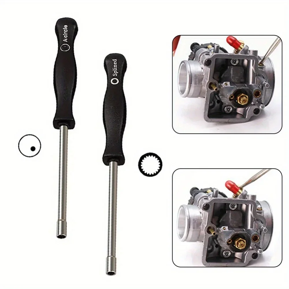 2Pcs 21-Teeth Splined + A-Circle Carburetor Adjustment Tool Screwdriver Kit For For Sears For Craftsman For Poulan