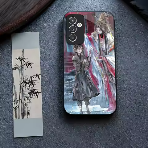 Heaven Official's Blessing Phone Case Glass for Samsung Galaxy S24 S23 S21 S22 S20 Ultra Fe Plus A34 A54 A24 A52 A53 M54 Cover