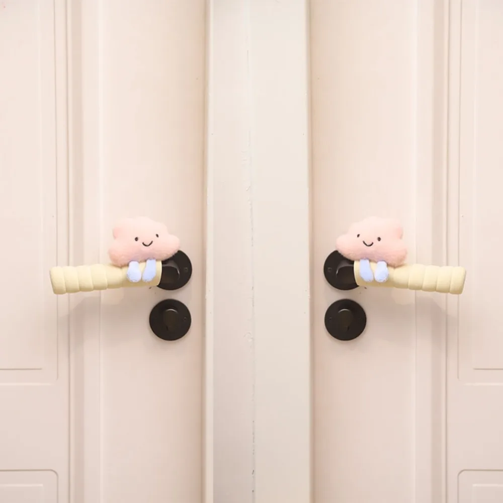 

1 Pair Useful Cartoon Door Handle Cover Anti Bump Anti Static Door Handle Gloves Cute PEVA Furniture Decoration Home Supplies