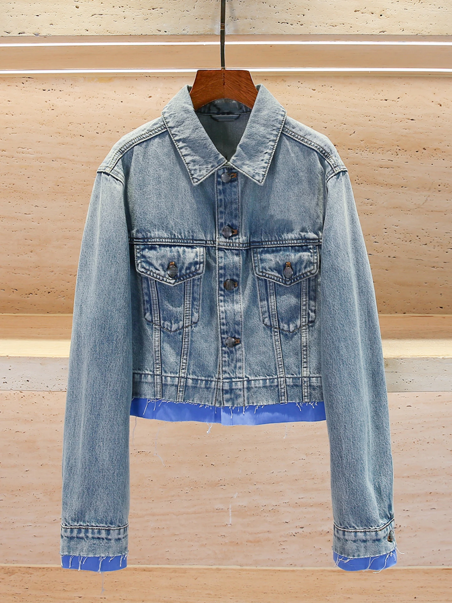 

Высококачественный женский джинсовый кардиган из тюэта, осень-зима, новый дизайн для поездок на работу, подставка