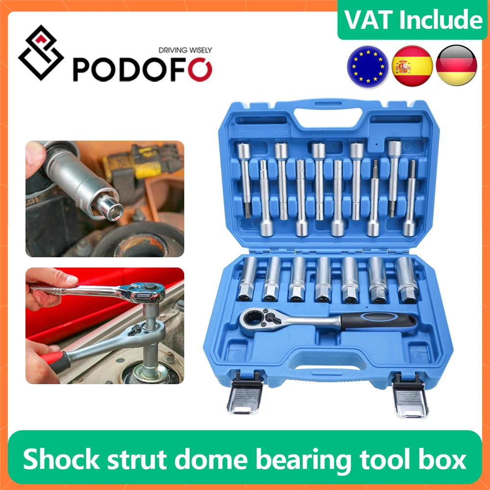 18Pcs Shock Absorber Tool Set Suspension Strut Nut Removal Tool Socket Kit For BMW VW Mercedes