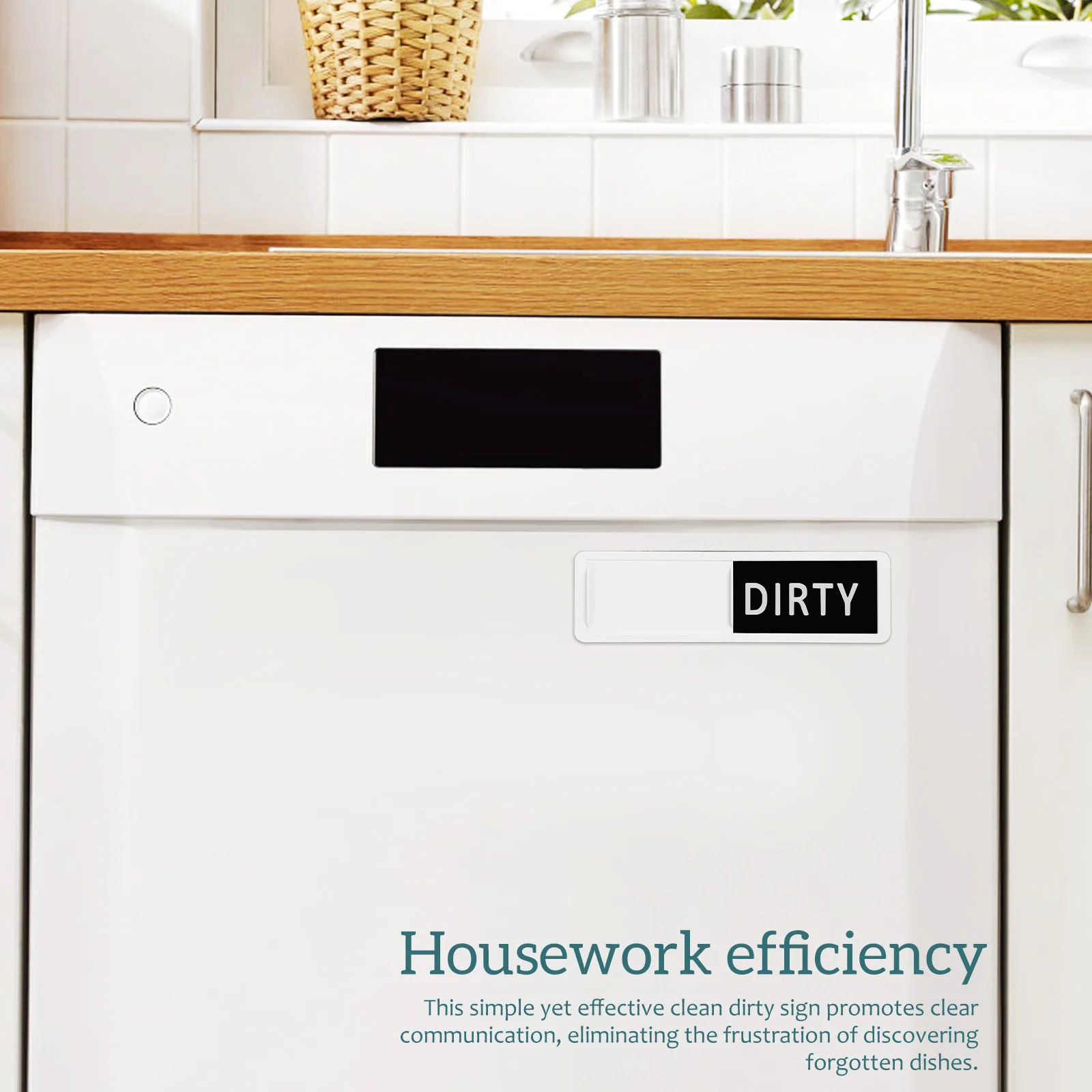 1 قطعة علامة غسالة الصحون المغناطيسي نظيفة القذرة المنزلق الاكريليك جبل ل أجهزة المطبخ المنظم أداة غسالة الصحون الملحقات