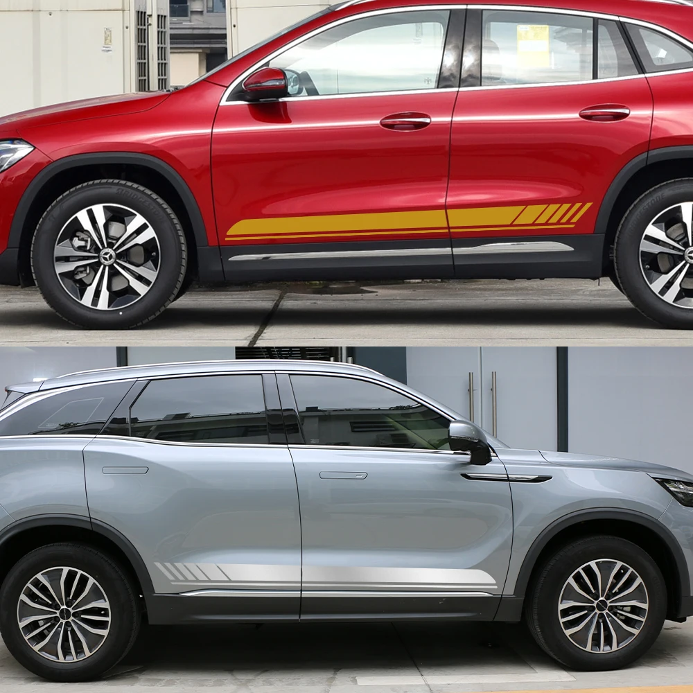 ملصقات جانبية للسيارة لمرسيدس بنز ، غطاء محرك السيارة الفينيل الشارات ، مجموعة الجسم ، الملحقات ، GLA ، جلا45 ، جلا180 ، جلا200 ، جلا220 ، جلا250 ، X156 ، H247 ، AMG #4