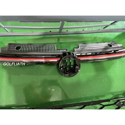 Front Center Grille ABS Radiator Hood Upper Grill with LED light strip For VW Golf 8 MK8 car accessories