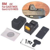 Tactical RMcc Compact Pistol Red Dot Sight 3.25 moa Reflex Gun Scope for Glock43X Mos G43X G19 Glock19 Mos IWB Airsoft Holster