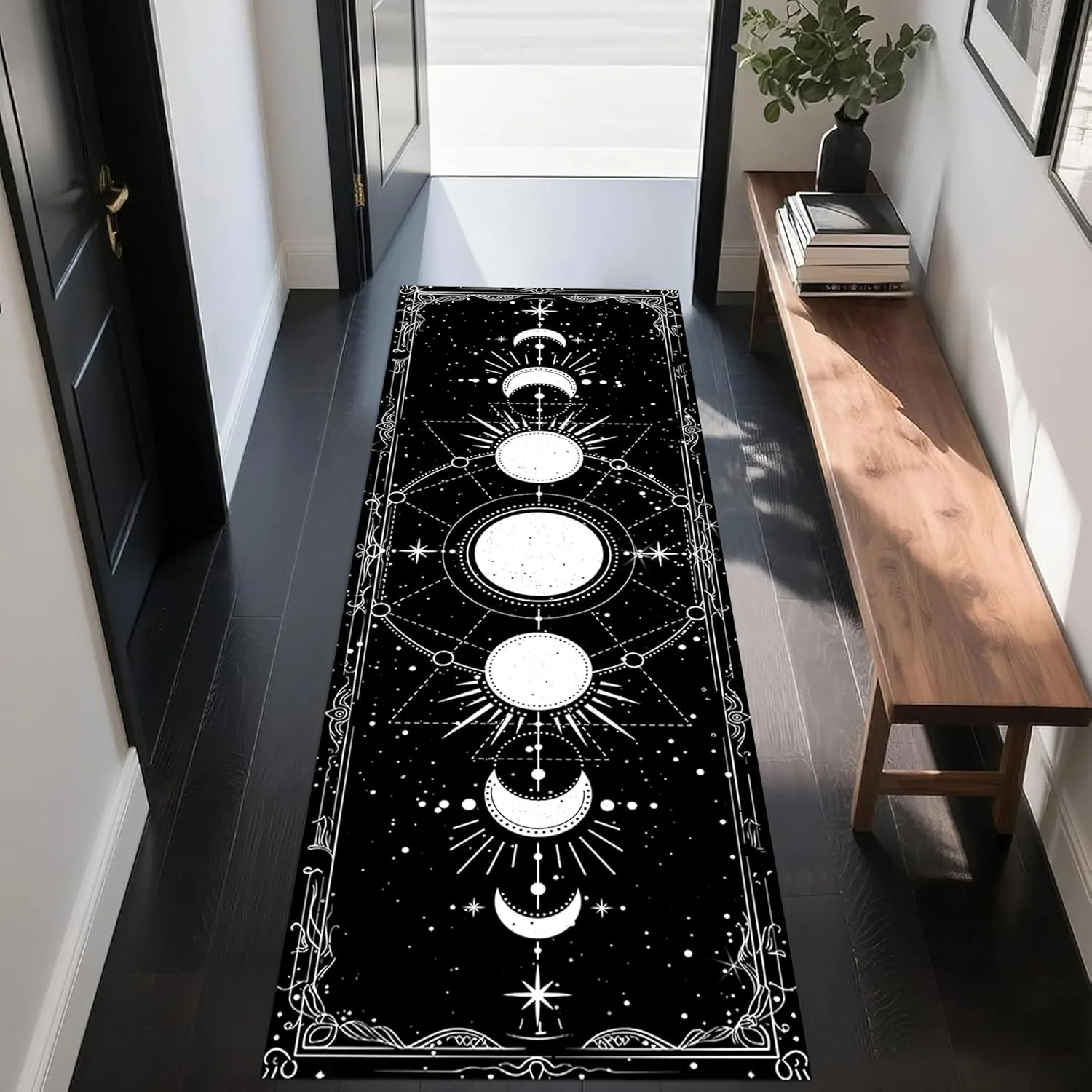 Cartoon Airport Runway Airplane Terminal Runner Rug Creative Corridor Floor Mat