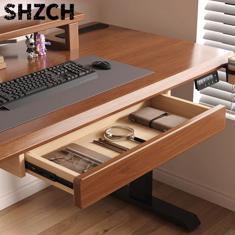 ‌ Organizador debajo del escritorio de madera maciza, cajón deslizante oculto para mesa, almacenamiento de papelería creativo, a