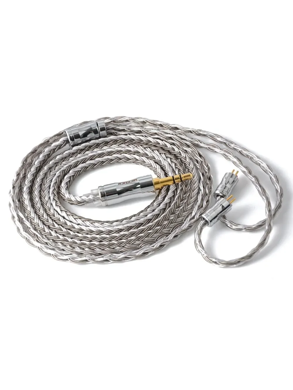 NICEHCK 16-żyłowy kabel słuchawkowy C16-4 z posrebrzanymi przewodami, wtyk 3.5/2.5/4.4mm, złącze MMCX/2Pin/QDC do Rockies NX8 Himalaya IEM — zdjęcie produktu 7