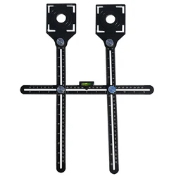 Double-Headed Tile abertura Locator, Multi-Funcional Tiling Deus