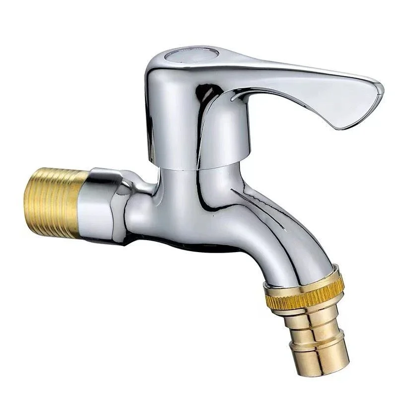 Washer Faucets 1/2 Male Wall Mounted Garden Balcony Water Tap Plastic Water Hose Quick Connector Single Cooled Faucet