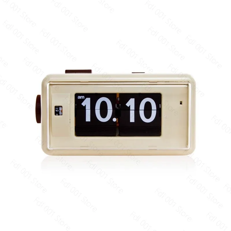 AL30 Retro Flip Clock German Movement Alarm Desk Clock with Night Light