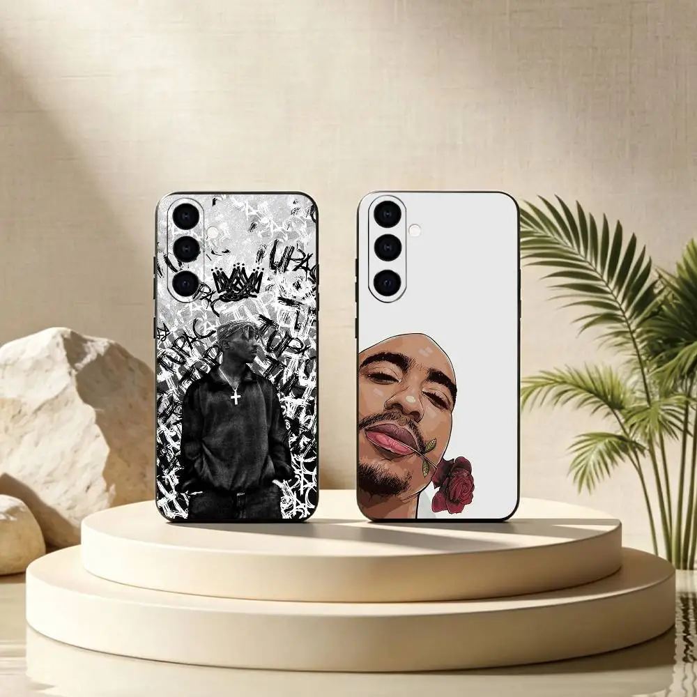 R-Rapper Tupac Amaru Shakur 2Pac Phone Case For Samsung Galaxy A73,A72,A71,A70,A53,A52,A51,Others Soft Black Cover Gift
