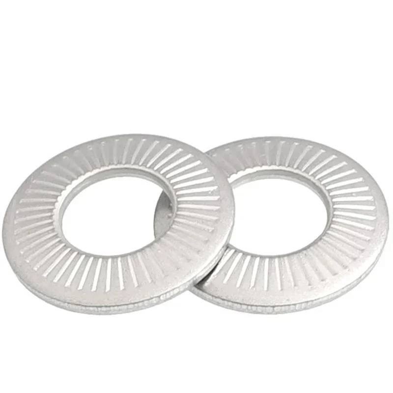 100pcs M3 M4 M5 304 Stainless Steel Single Side Saddle Type Tooth Shape Washer Gasket Ring  Non-slip Gasket Hardware Accessaries